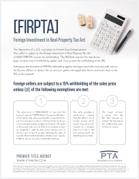 what is FIRPTA