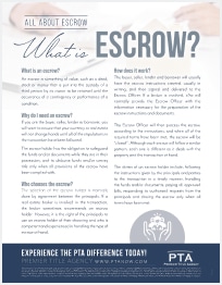 what is escrow flyer